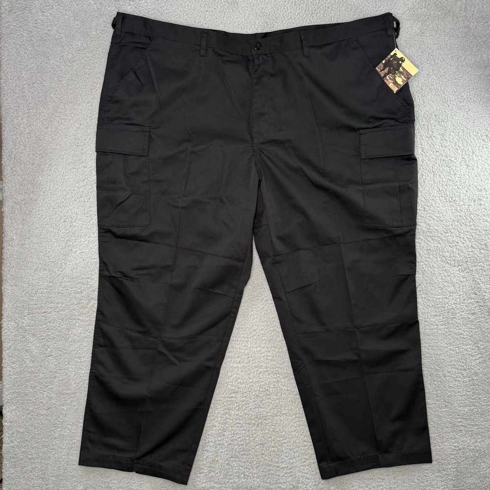 Urban Patrol Tactical BDU Cargo Pants 3904 Men's 4XL 51-55 Black Pockets